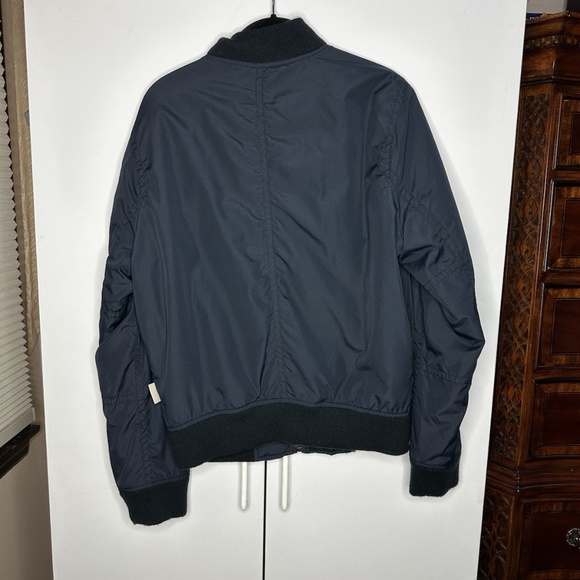 Hollister California Lightweight Bomber Jacket Zip Up Navy Mens Size Small - Picture 2 of 3